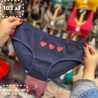 شورت عروسکی کد 018 توت فرنگی سرمه ای