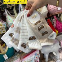 جوراب مچی تدی سفید