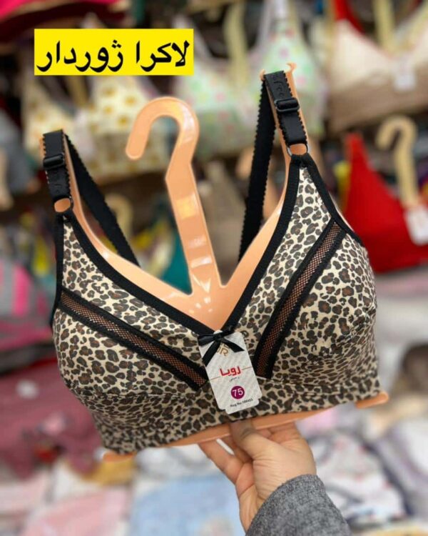 سوتین ژور دار پلنگی(پک ۴ عددی )