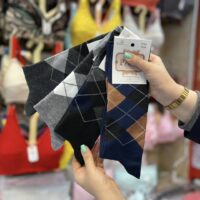 جوراب مردانه چهار خونه