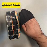 جوراب مچی کفه دار 1/10( شیشه ای ) - مشکی