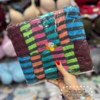 شورت لیفه ای ملانژ راه راه( جین 12تایی )