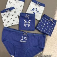 شورت عروسکی 2-2891 پاندا سرمه ای طوسی( جین12 عددی )