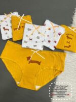 شورت عروسکی5-2891 گل ریز زرد سفید ( جین12 عددی )