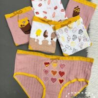 شورت عروسکی 5-2887 بستنی سفید کالباسی ( جین12 عددی )