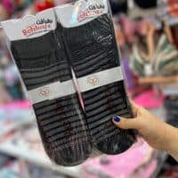 جوراب قایقی راه راه ( جین 12 تایی )