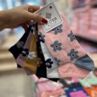 جوراب مچی گل بزرگ (جین 12 تایی )