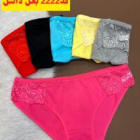 شورت 3سایز بغل دانتل کد 2222 (جین 12 تایی )