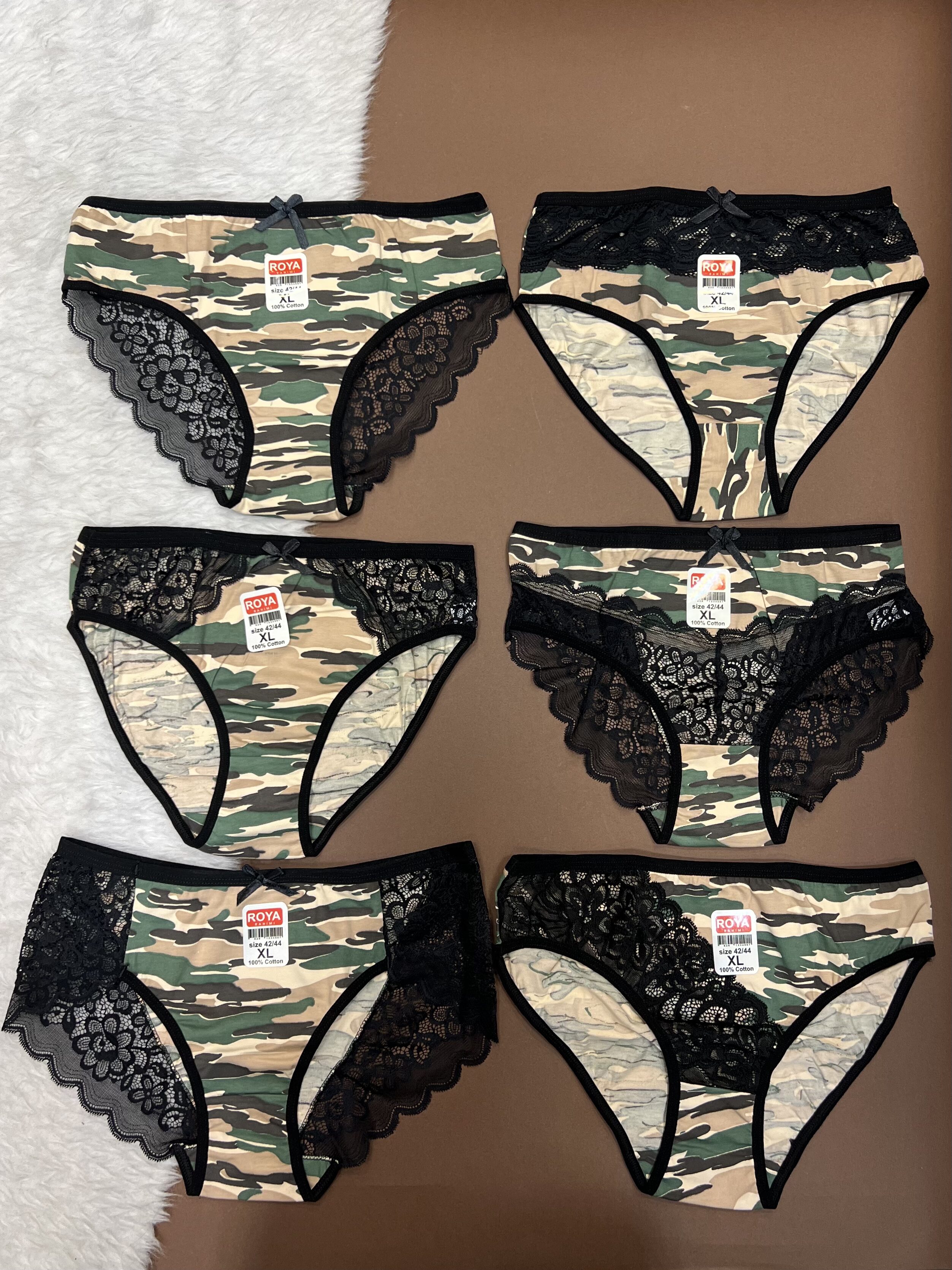 شورت ارتشی Mix ( 6 تایی )داخل بسته3 طرح