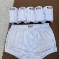 نیم پا MY SONسفید ساده( 6 عددی )