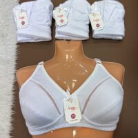 سوتین لاکرا ژوردار سفید ( پک 4 عددی )