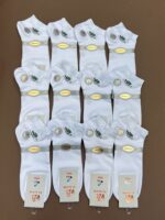 جوراب مچی مردانه سفید  LACOSTEجعبه ای ( 12 جفتی )