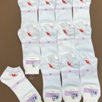 جوراب مچی زنانه جعبه ای(12جفتی) سفید