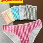 شورت 3سایز شطرنجی کد 2203( جین 12 تایی )